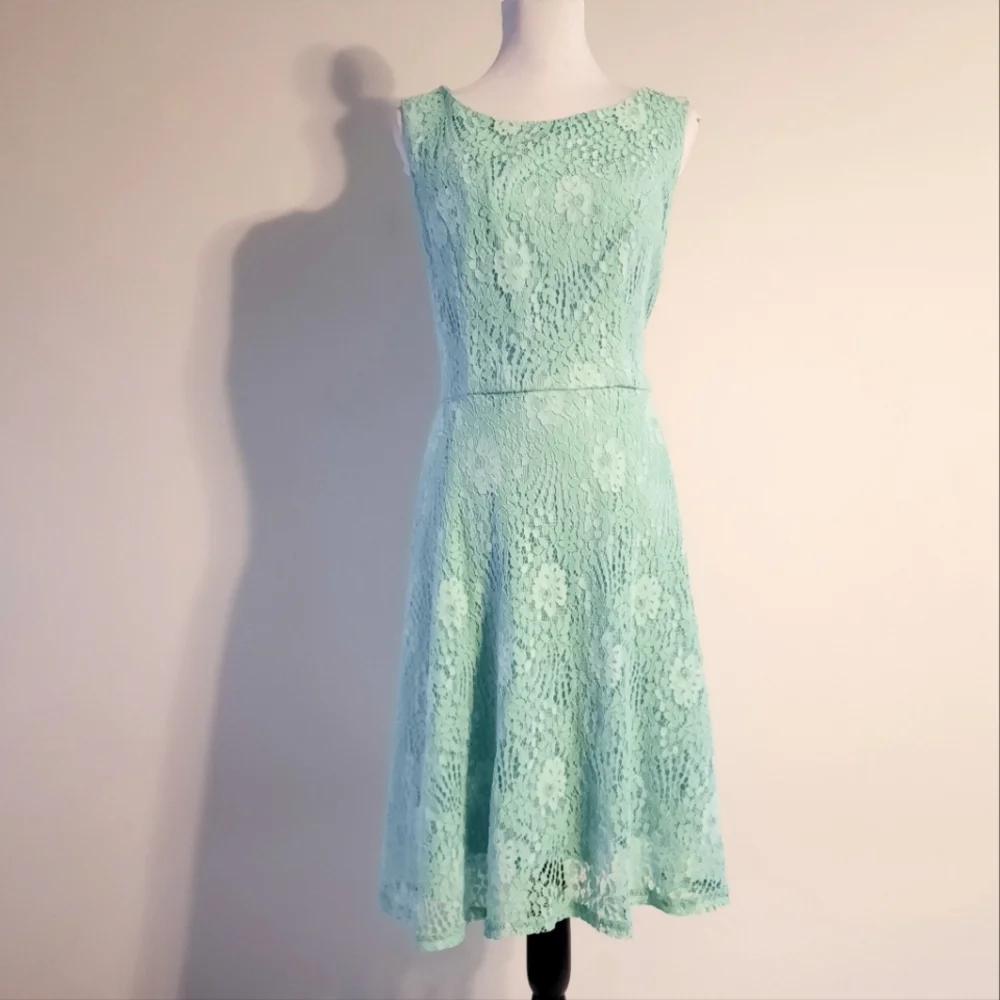 Pastel Green Plus size Lace dress Size 3XL - Picture 1 of 14